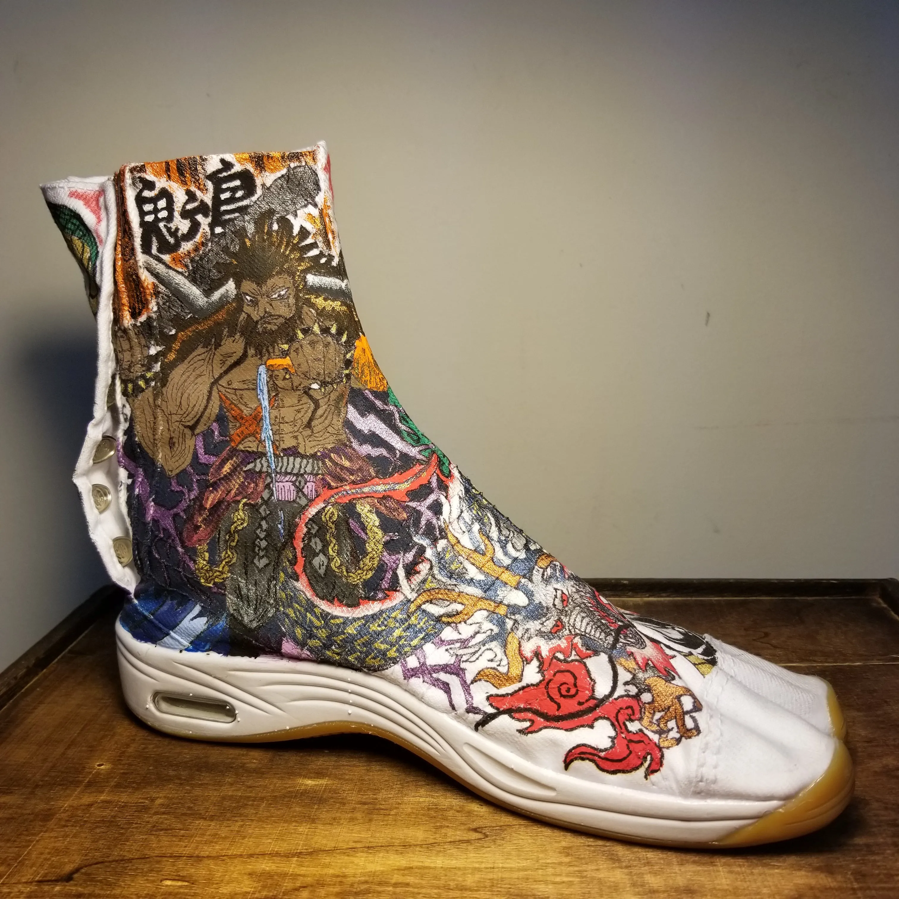 One Piece Wano Arc Custom Art Tabi Shoes USmen 9