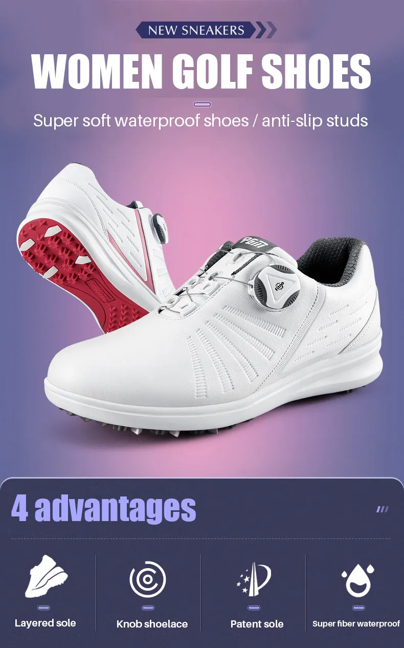 PGM XZ179 summer custom golf shoes women pink waterproof high quality golf shoe for woman