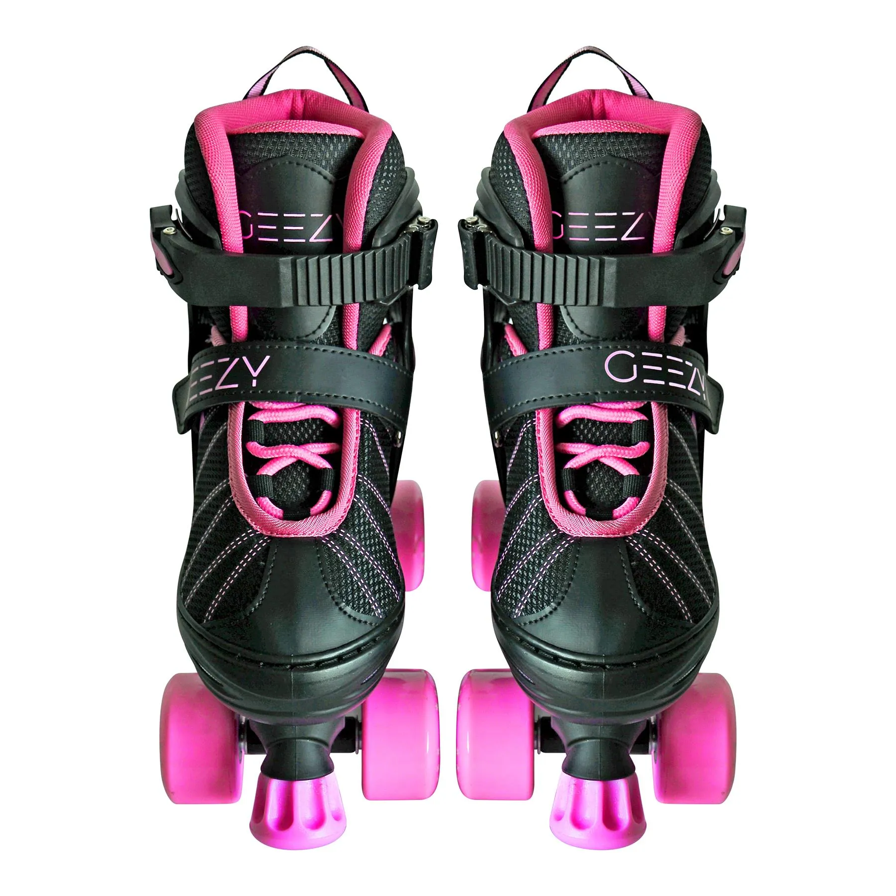 Pink & Black Adjustable Roller Skates