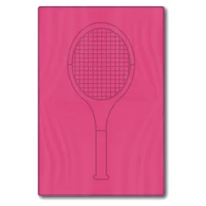 Pink Tennis Racquet Towel