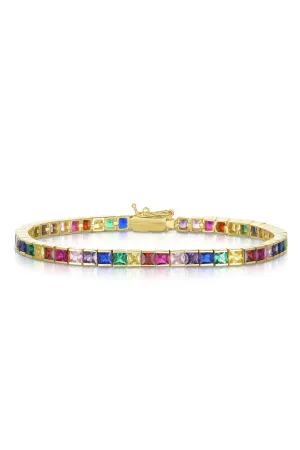 Princess Cut Tennis Bracelet