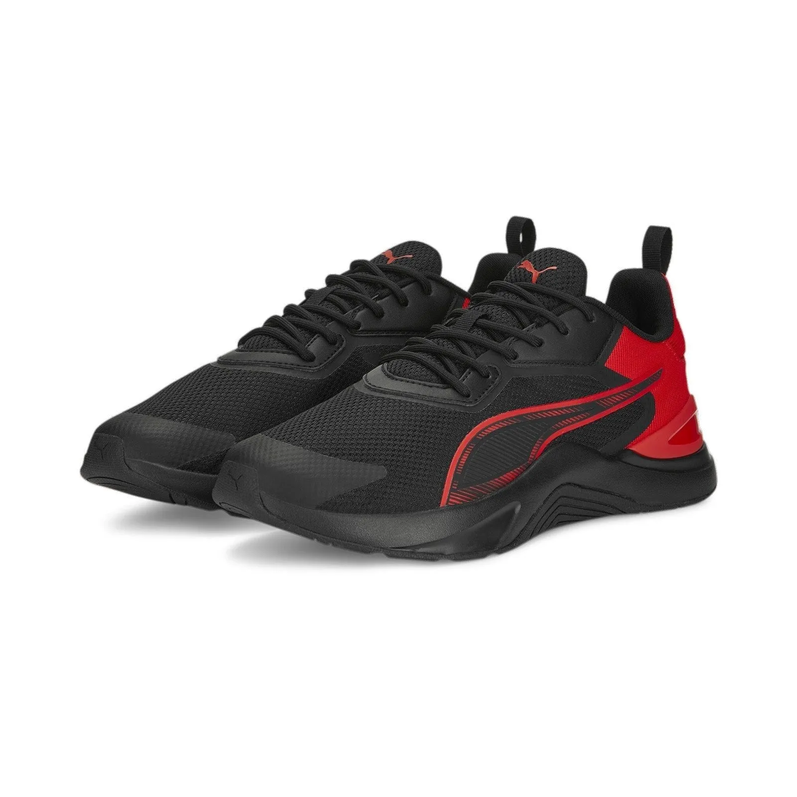 Puma Men's Infusion Training Shoes - Black / All Time Red