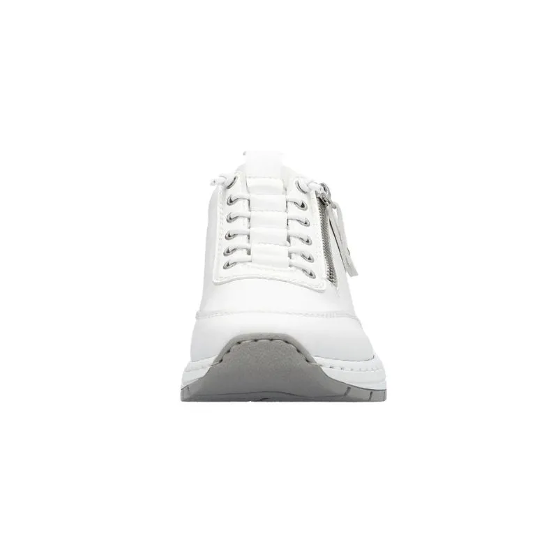 Rieker N6500-80 White Women's Walking Shoes