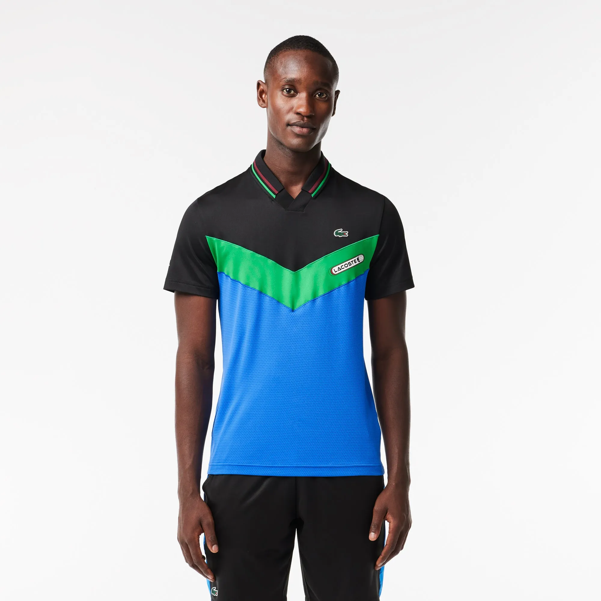 Slim Fit Lacoste Tennis x Daniil Medvedev Seamless Effect Polo Shirt