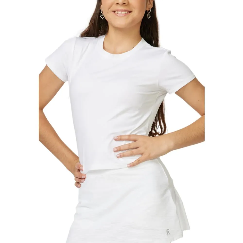 Sofibella Girls Allstars Short Sleeve Top - White