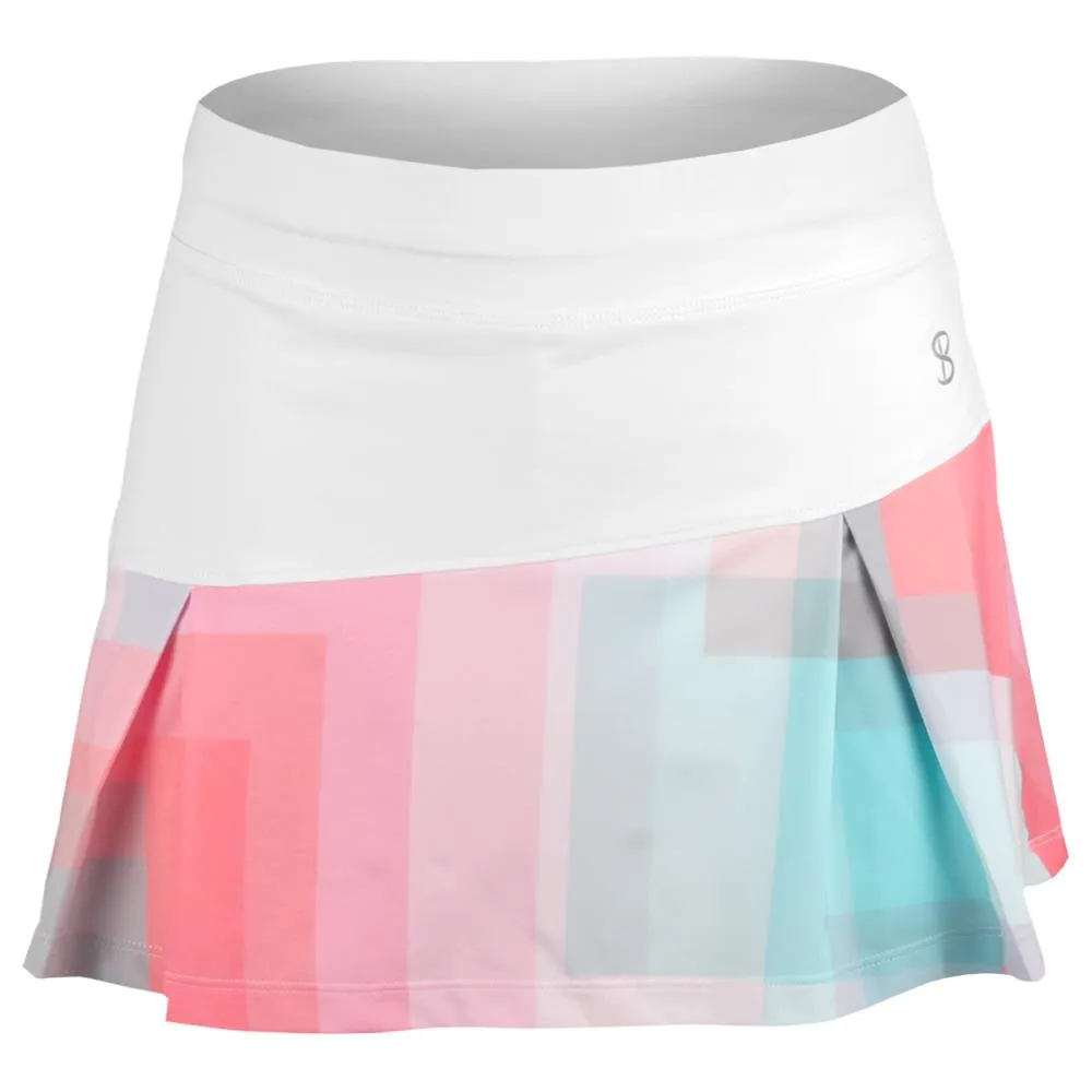 Sofibella Women's Shades of Pink 13" Skort - White/Multi