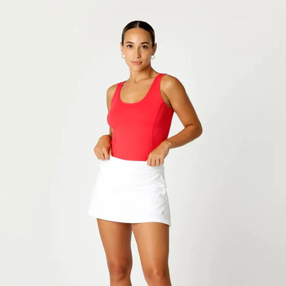 Sofibella Women's UV Colors 14" Skort - White