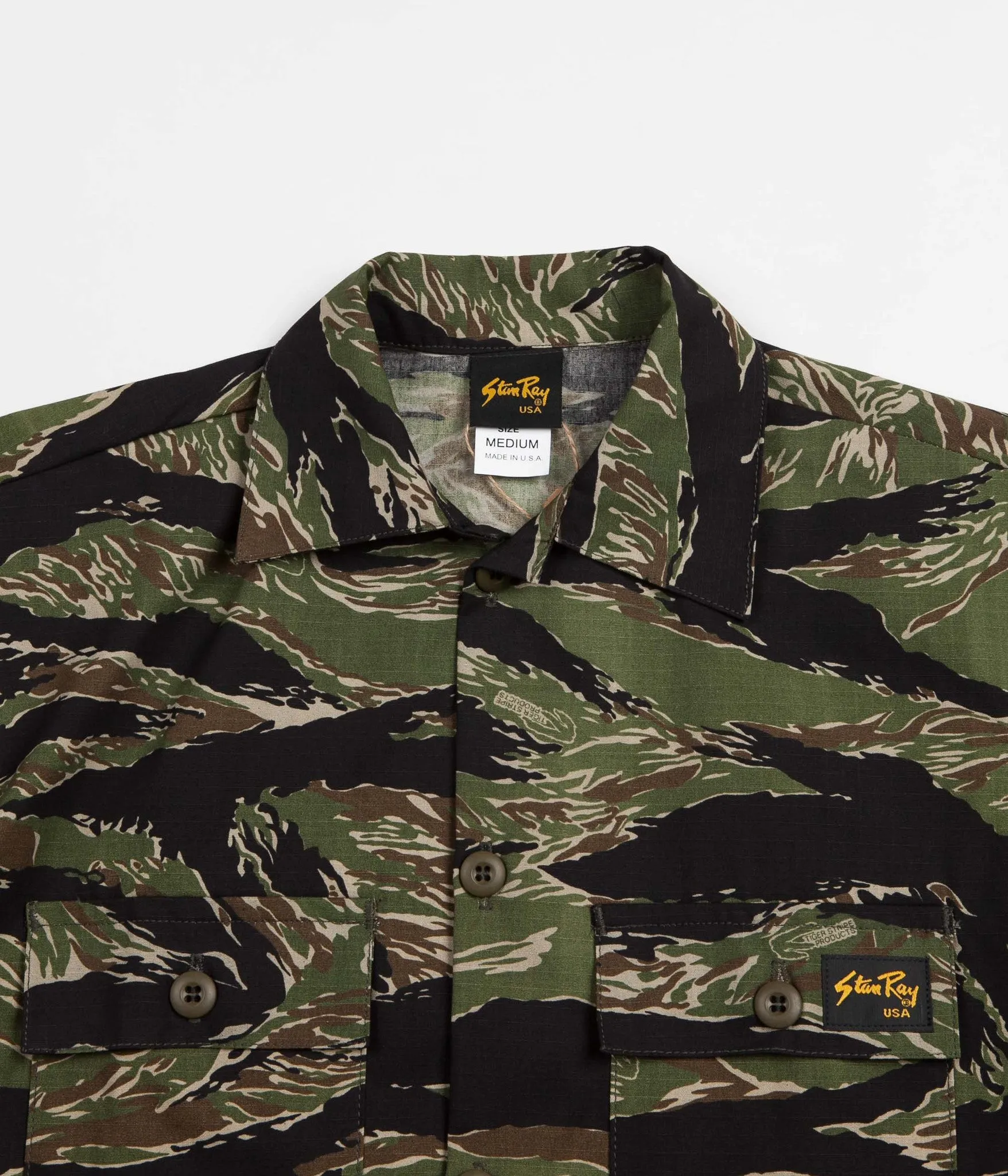 Stan Ray Four Pocket Military Jacket - Tiger Stripe Ripstop