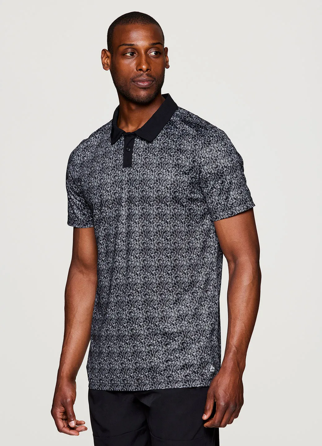 Stay On Course Geometric Polo