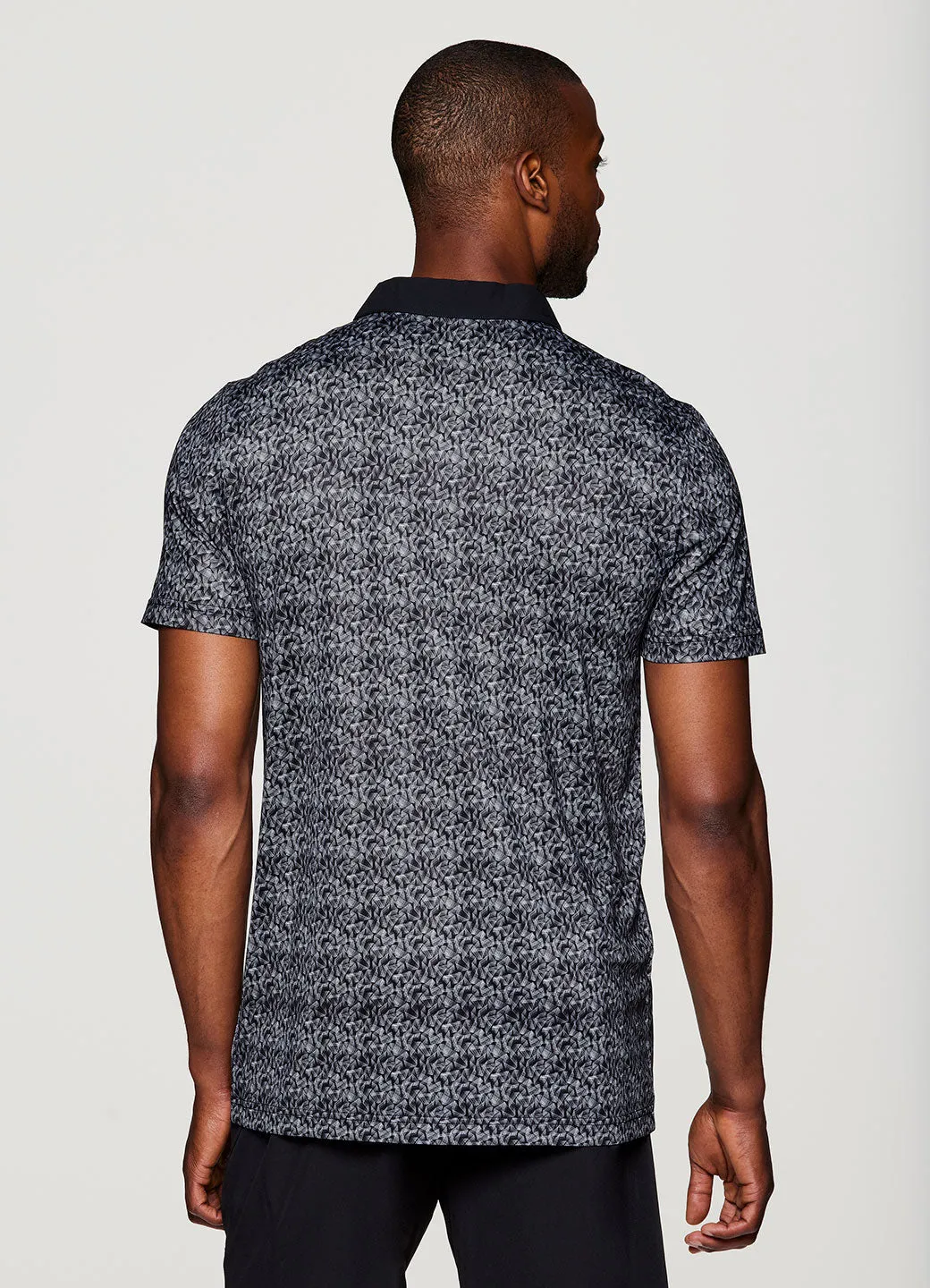 Stay On Course Geometric Polo