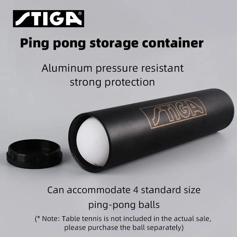 Stiga Table Tennis Rubber Roller & Ball Case   3 Perform 3-Star Balls