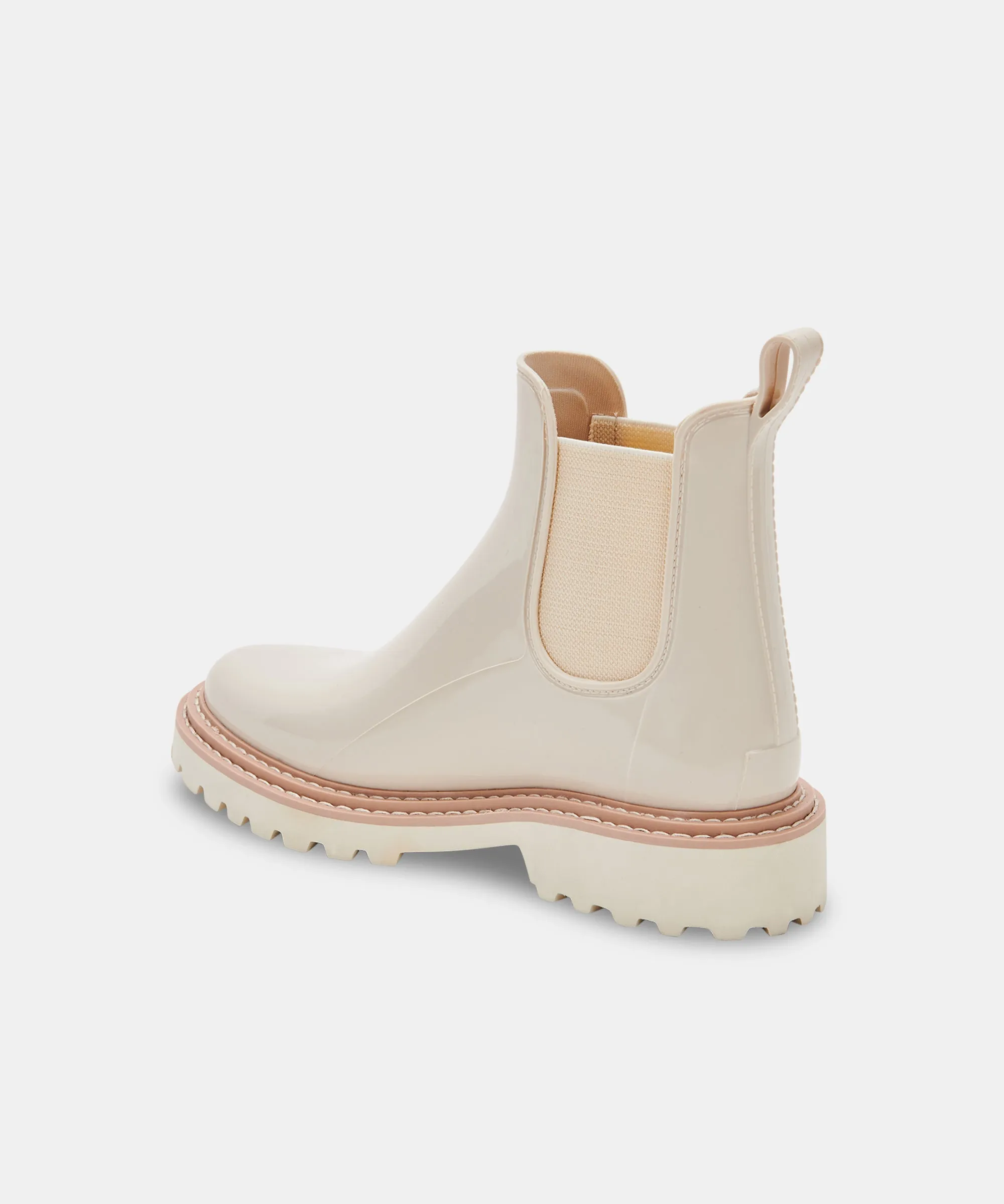 STORMY RAINBOOTS IVORY PATENT STELLA