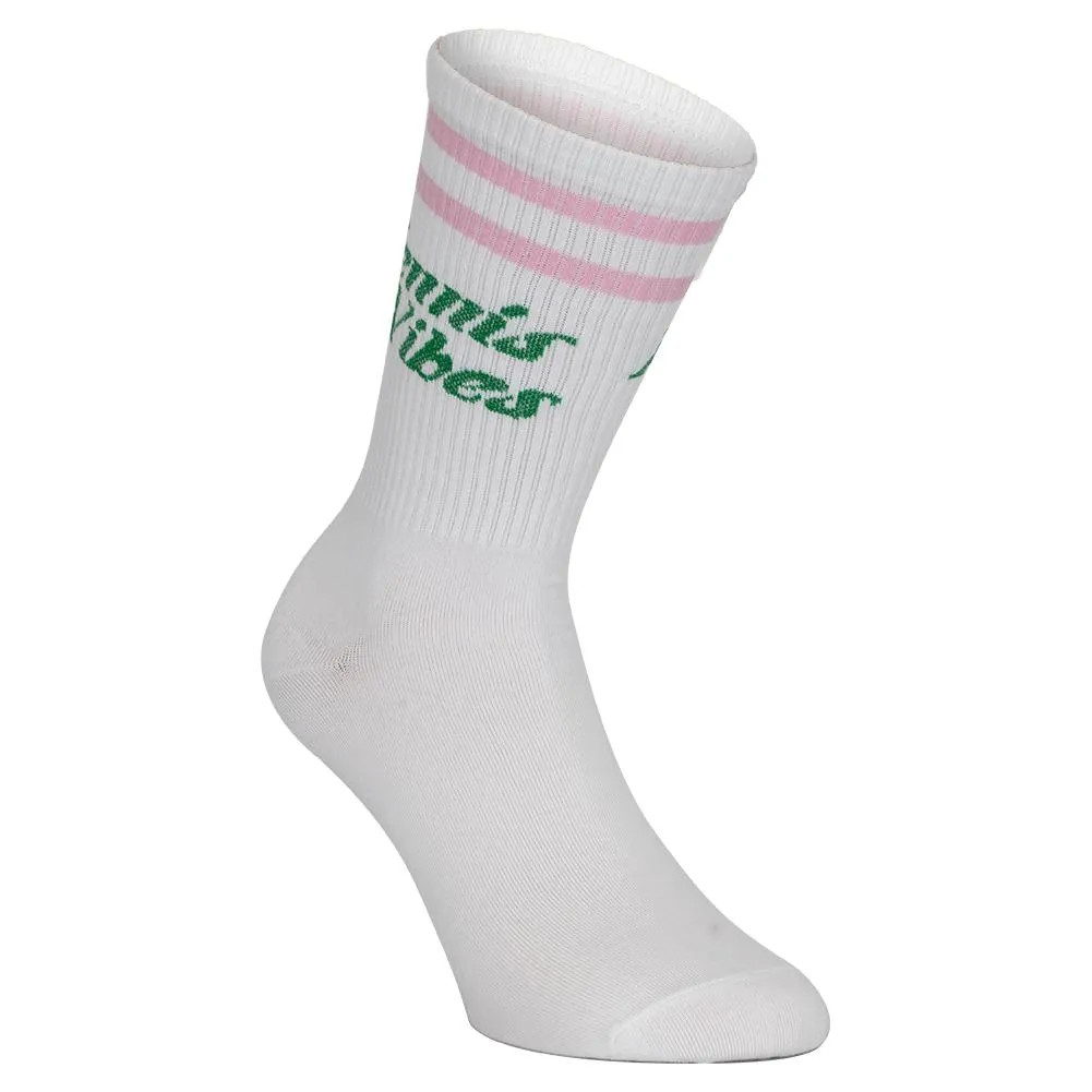 Tennis Vibes Socks Pink and Green