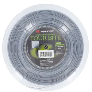 Tour Bite 16G 1.30MM Reel Tennis String Silver