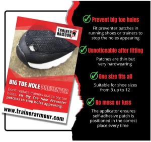 Trainer Armour - Big Toe Hole Preventer shoe repair