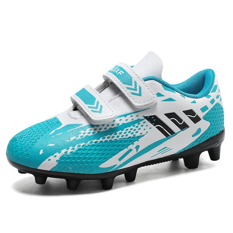 Unisex Kids' Soccer Shoes, Magic Tape, TF Studs, Student Training