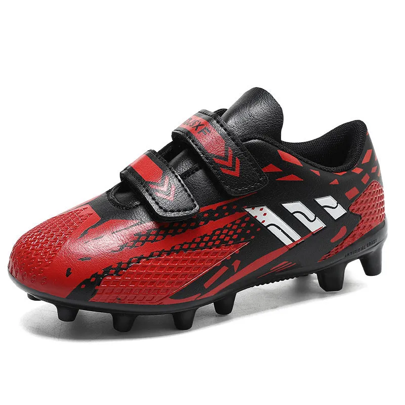 Unisex Kids' Soccer Shoes, Magic Tape, TF Studs, Student Training