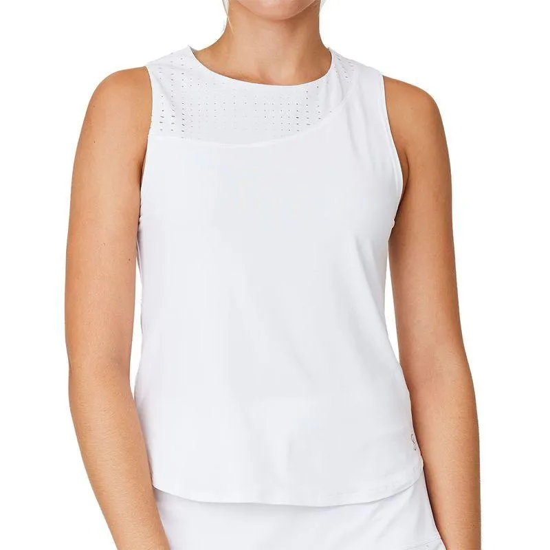 Womens 22 Inch Tennis Tank White