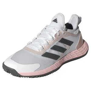 Womens Adizero Ubersonic 4.1 Clay Tennis Shoes White and Sandy Pink