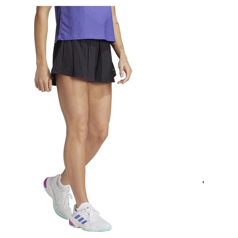 Womens Aero.RDY Seersucker Tennis Shorts Black