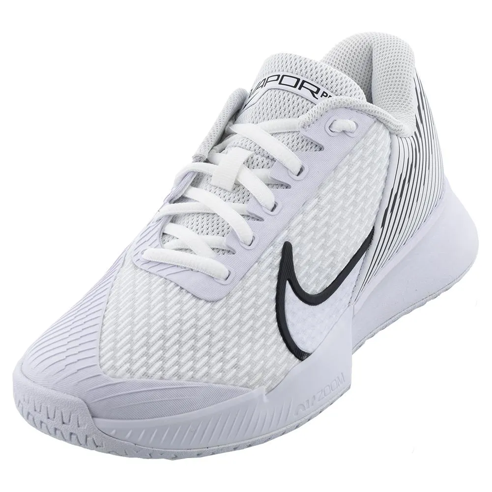 Women's Air Zoom Vapor Pro 2 Tennis Shoes White and Black