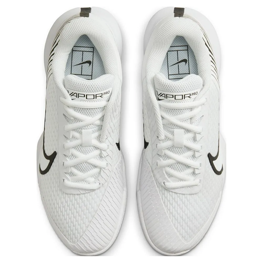 Women's Air Zoom Vapor Pro 2 Tennis Shoes White and Black