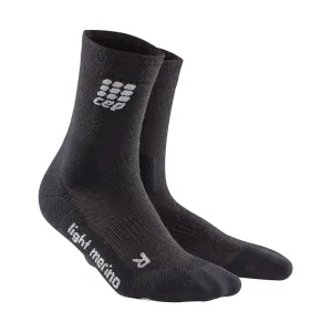 Womens CEP Mid Cut Socks Outdoor Light Merino