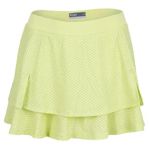 Women's Circle Mesh Slit Tennis Skort Celery