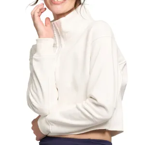 Women`s Cloud Zip It Up Tennis Sweatshirt White