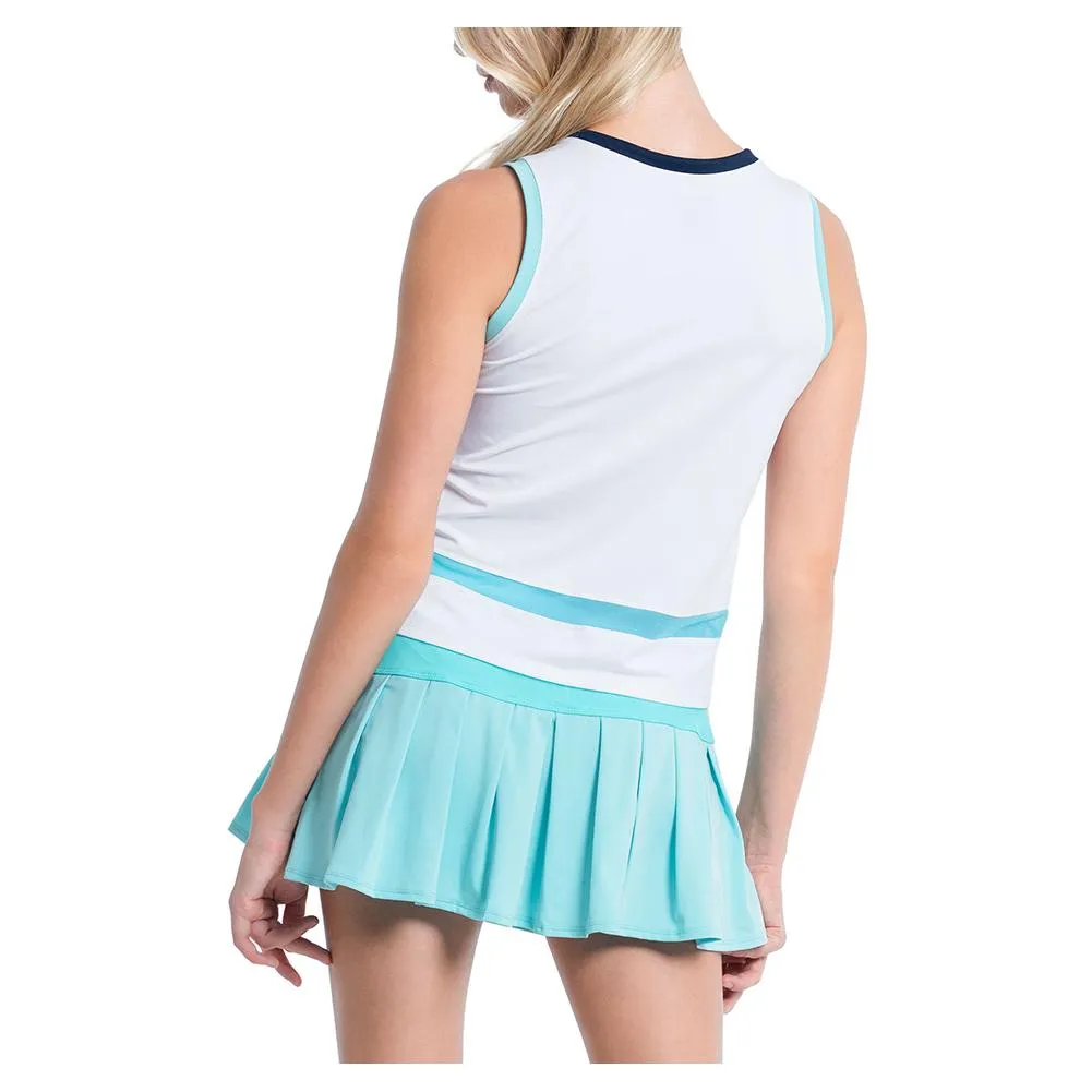 Women`s Cutting Edge Tennis Tank White