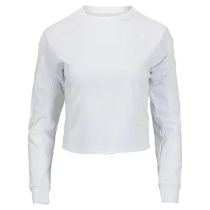 Women's Fleece Ultra Cropped Tennis Sweatshirt White