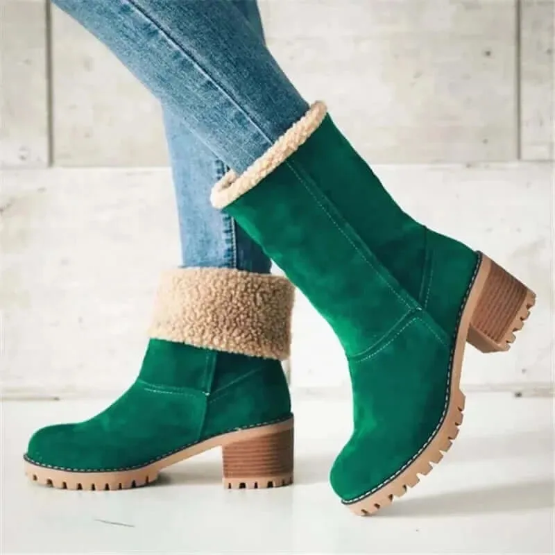 Women's Fur Warm Snow Boots 2023 Winter New Warm Wool Booties Ankle