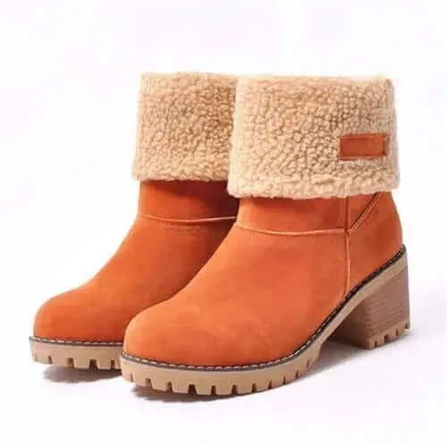 Women's Fur Warm Snow Boots 2023 Winter New Warm Wool Booties Ankle