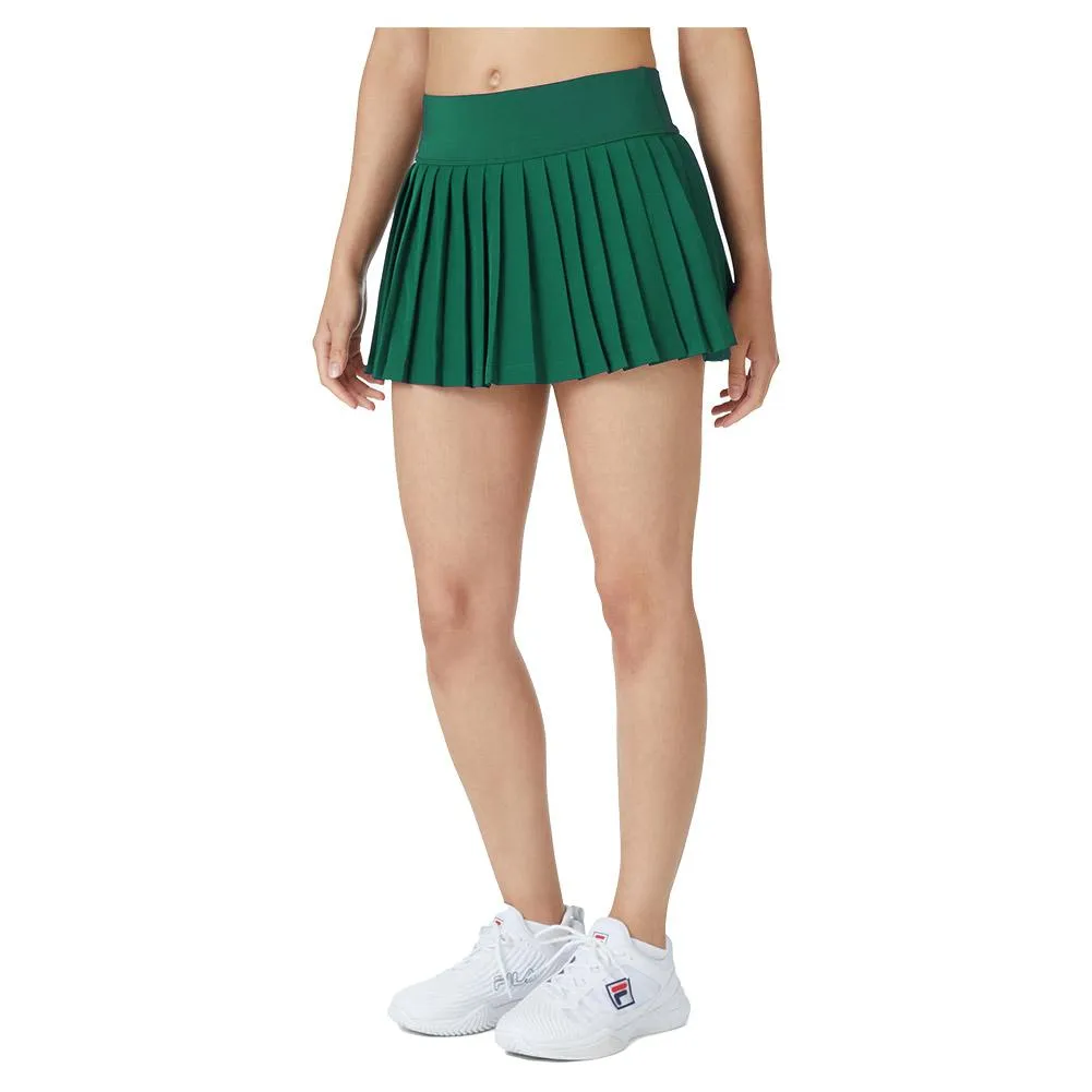 Womens Heritage Pleated Woven Tennis Skort