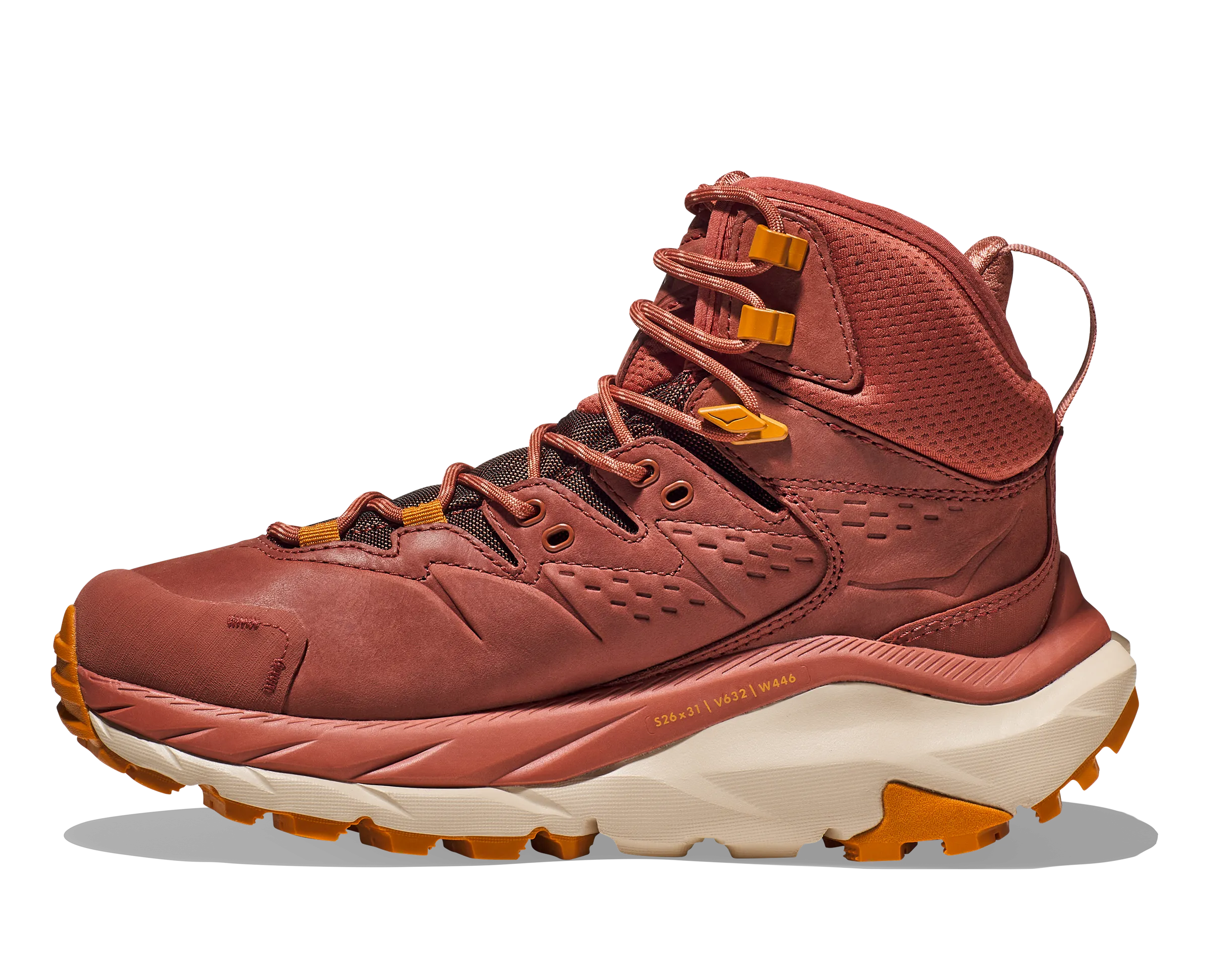 Women's Hoka Kaha 2 GTX Color: Hot Sauce / Shifting Sand