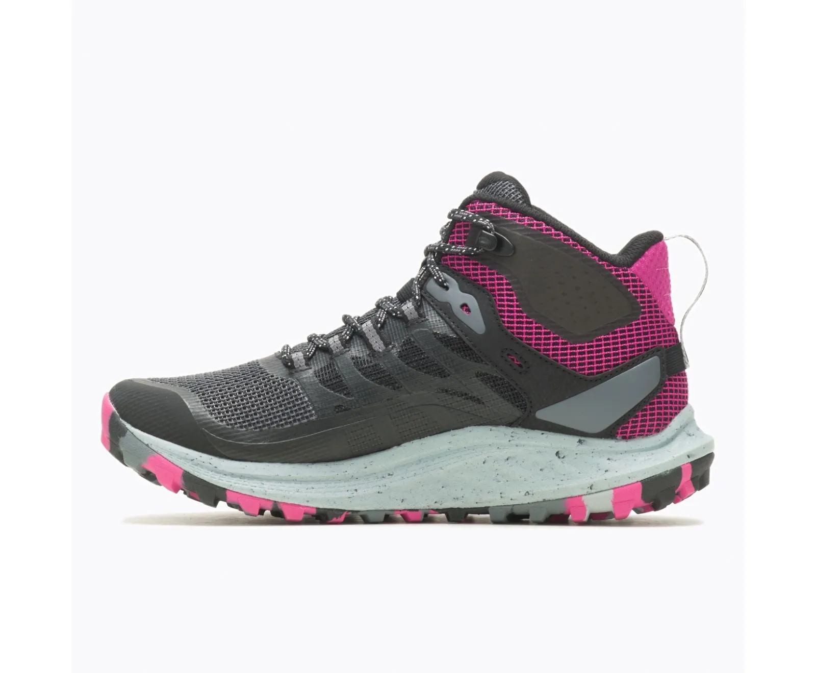 Women's Merrell Antora 3 Mid Waterproof Color: Black/ Fuchsia