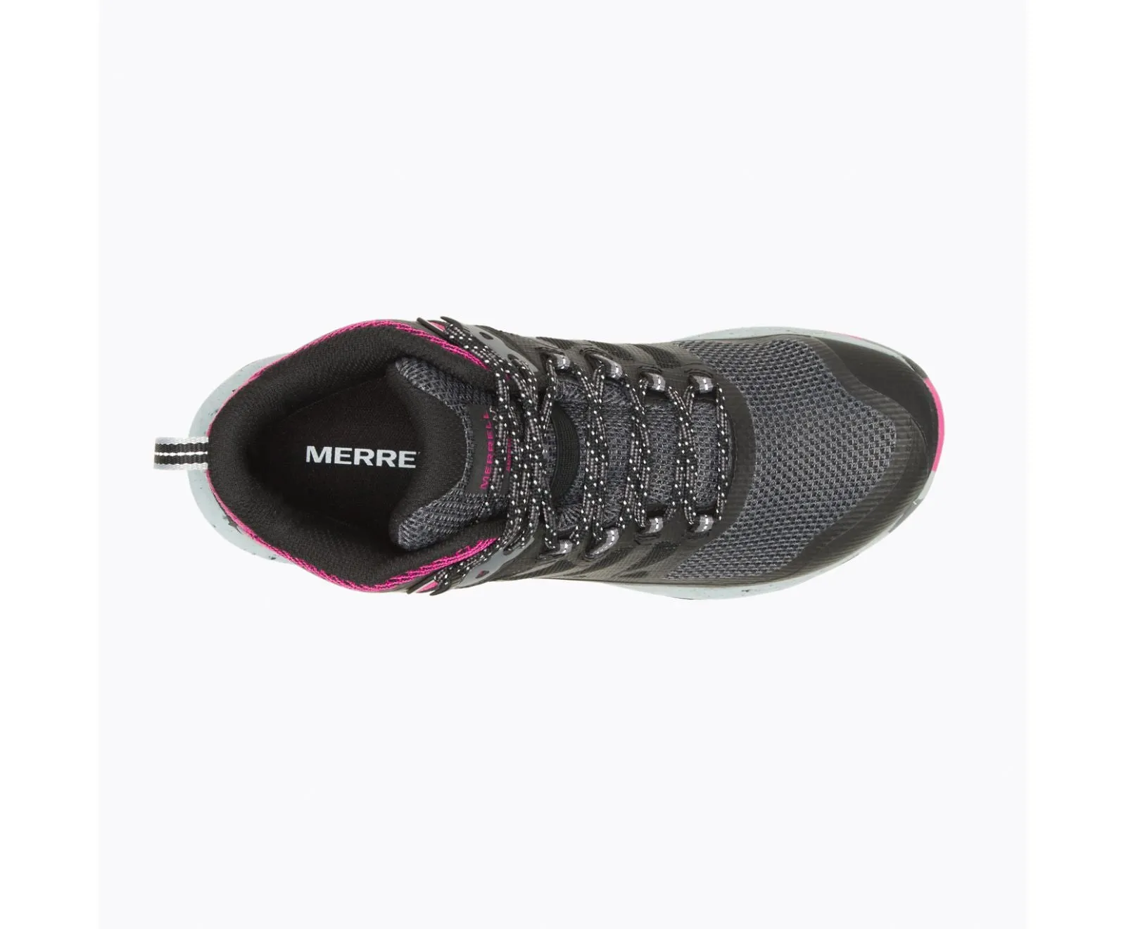 Women's Merrell Antora 3 Mid Waterproof Color: Black/ Fuchsia