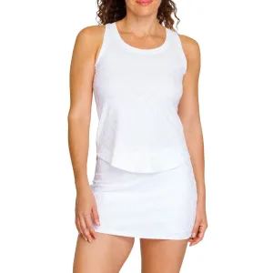 Women's Mia Racerback Tennis Tank Crystal Jacquard