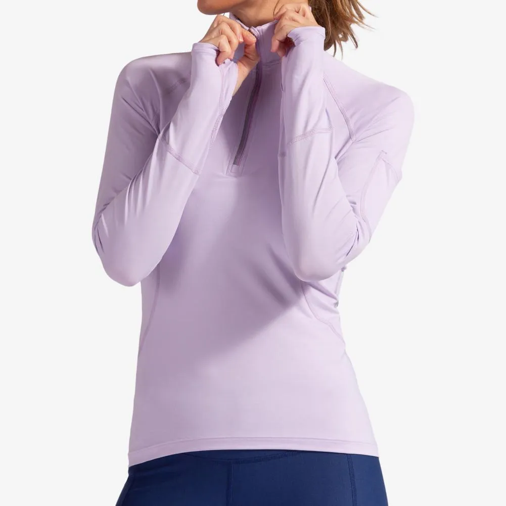 Women`s Mock Zip Tennis Top