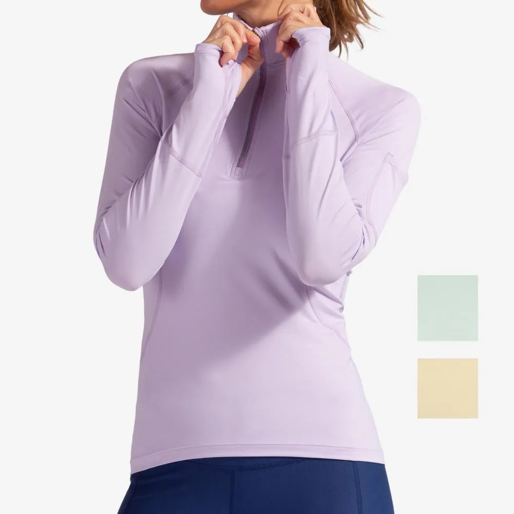 Women`s Mock Zip Tennis Top