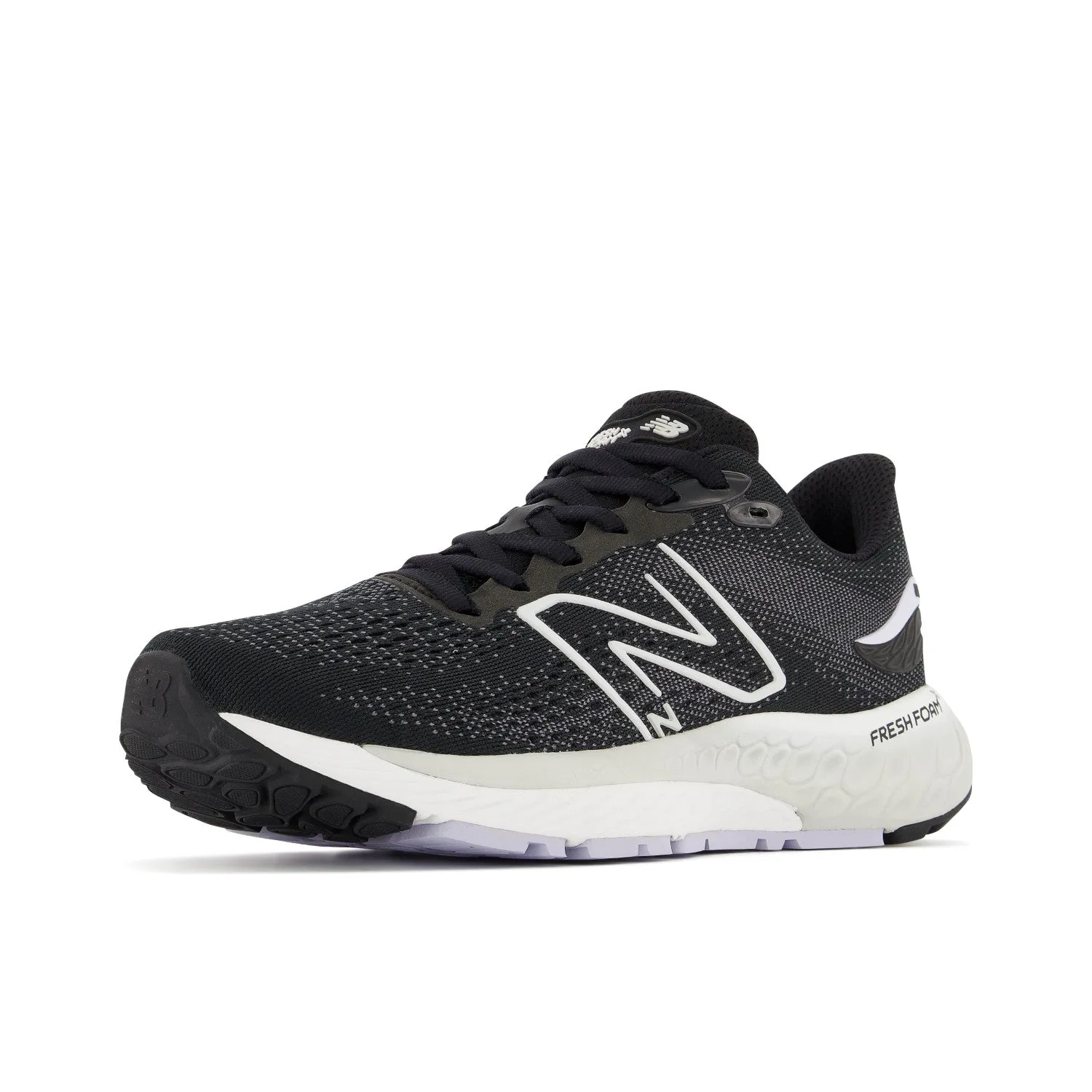 Women's New Balance Fresh Foam X 880v12 Color: Black with Violet Haze and Steel