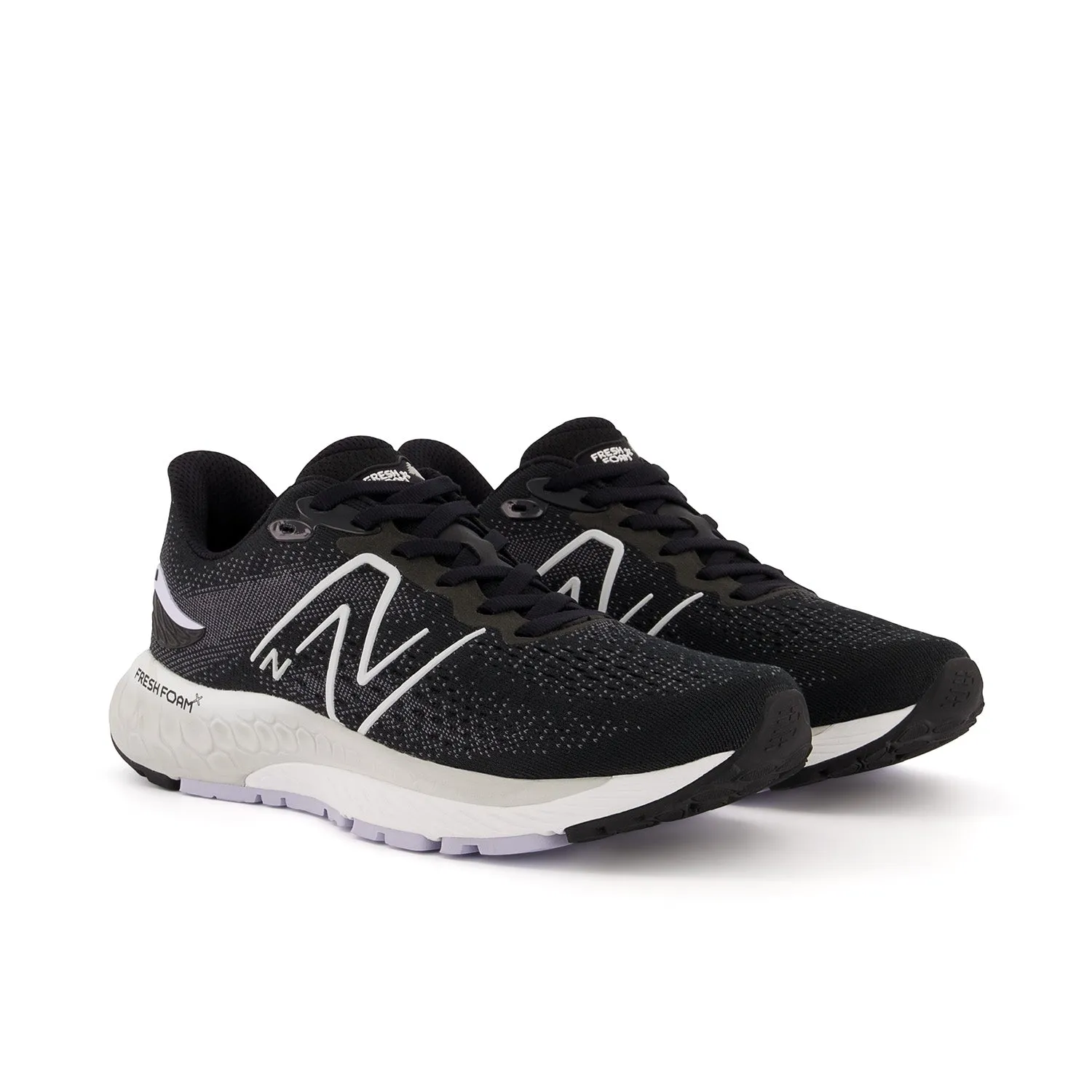 Women's New Balance Fresh Foam X 880v12 Color: Black with Violet Haze and Steel