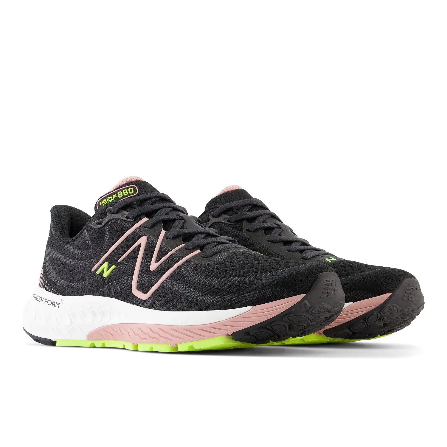 Women's New Balance Fresh Foam X 880v13 Color: Black with Pink Moon