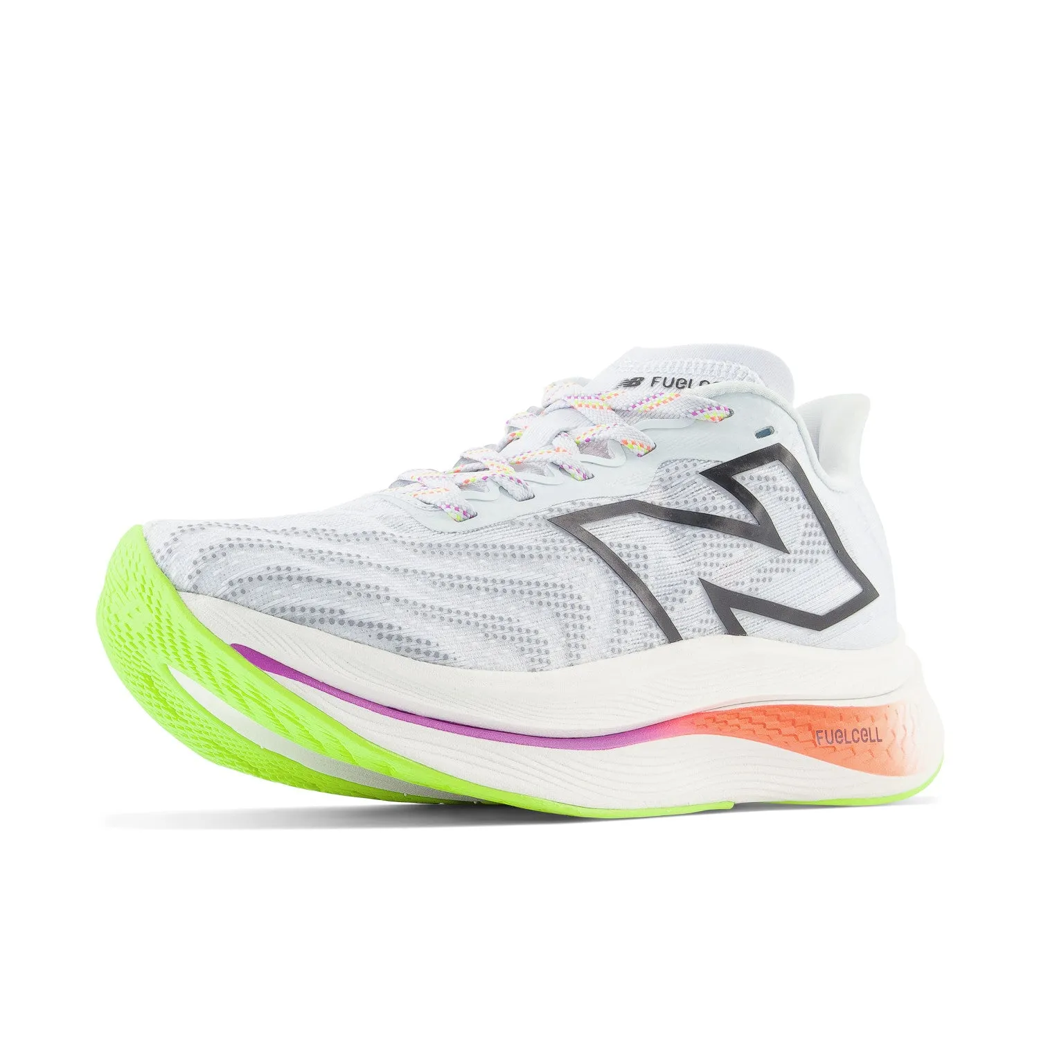 Women's New Balance FuelCell SuperComp Trainer v2 Color: Ice Blue with Neon Dragonfly