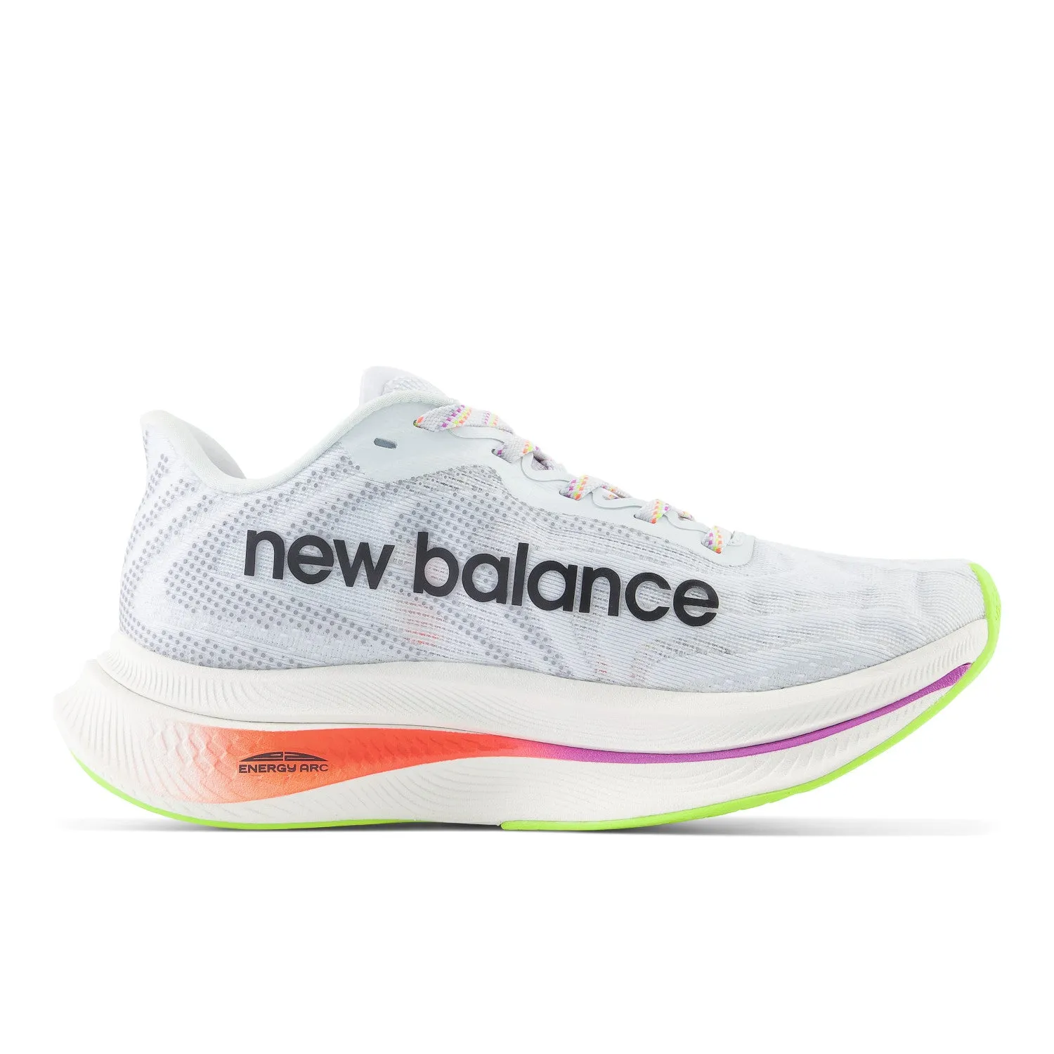 Women's New Balance FuelCell SuperComp Trainer v2 Color: Ice Blue with Neon Dragonfly