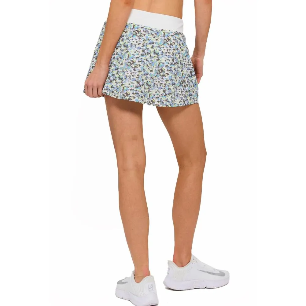 Women's Pindot Swing Printed Tennis Skort Palm and White