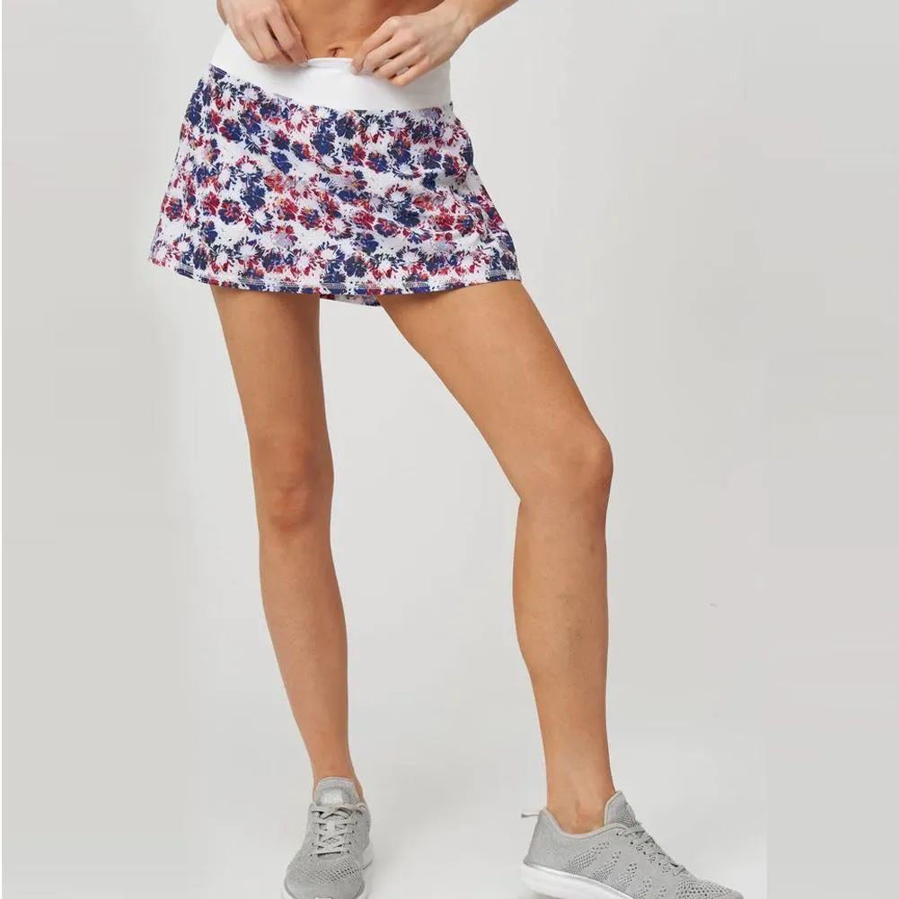 Women's Pindot Swing Tennis Skort White Blossom