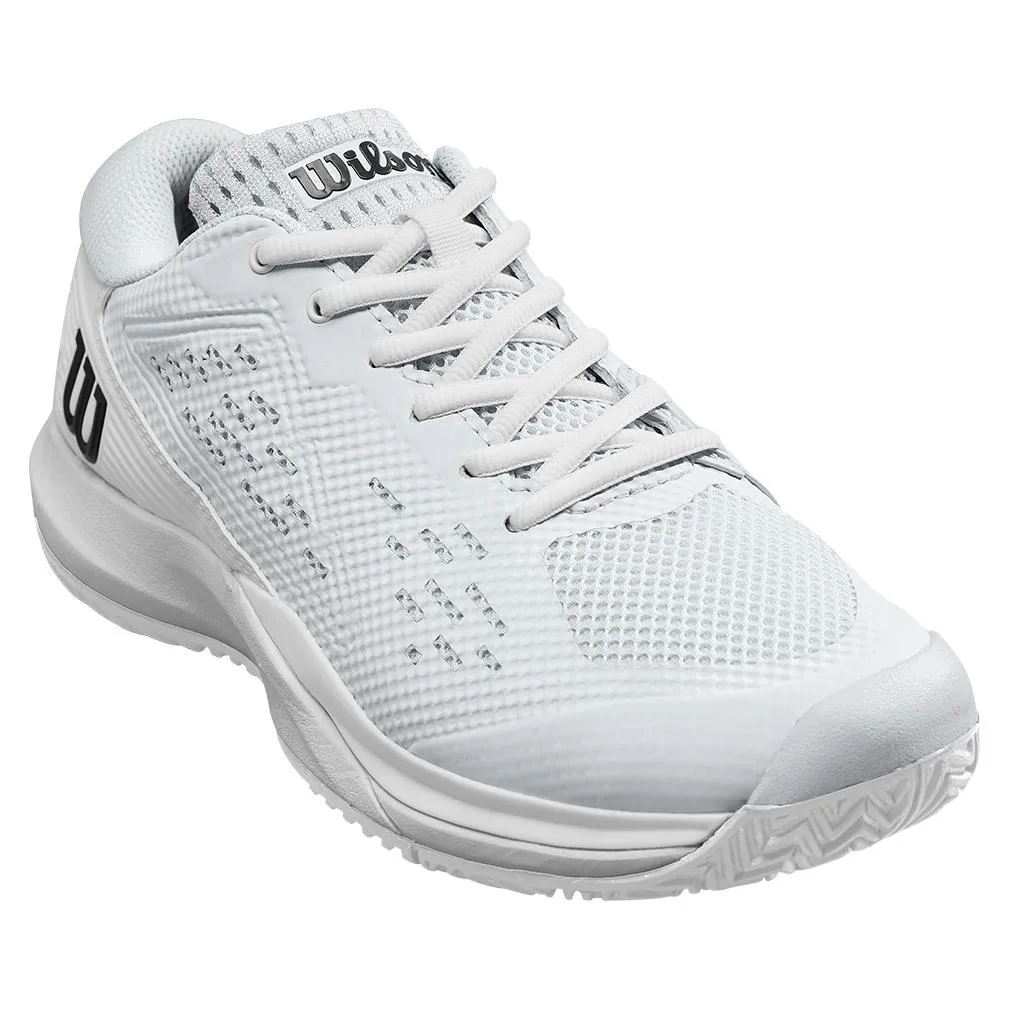 Women's Rush Pro Ace Wide Tennis Shoes White and Black