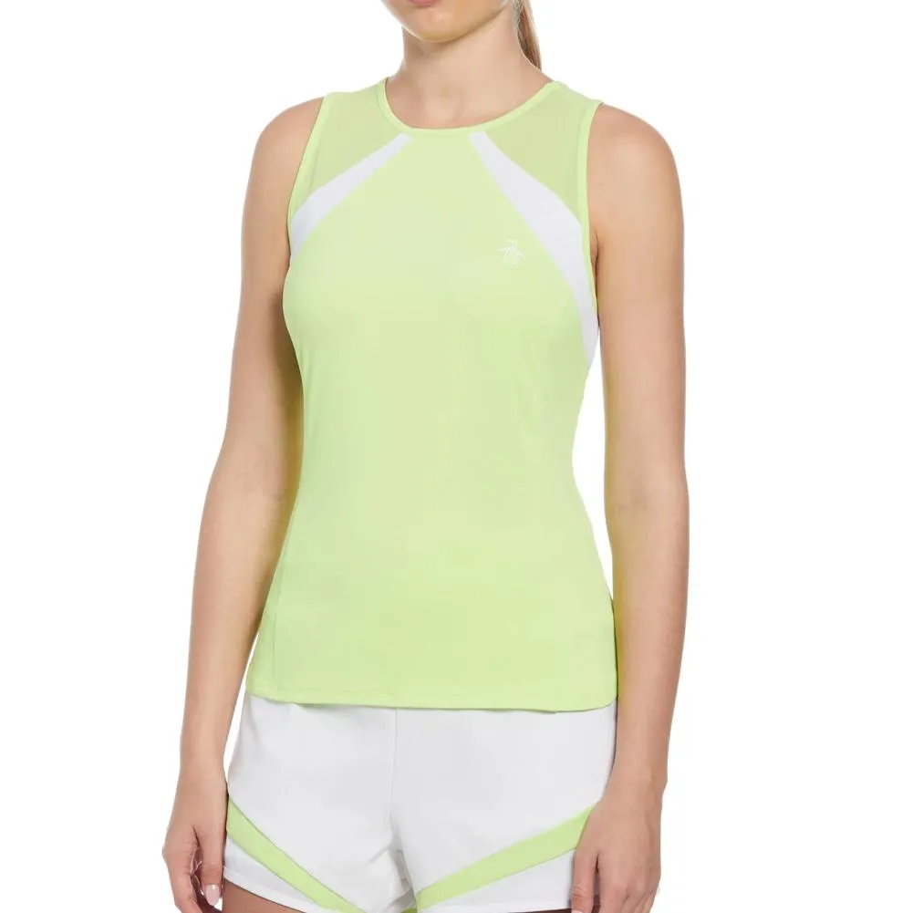 Women's Scoop Collar Block Tennis Tank