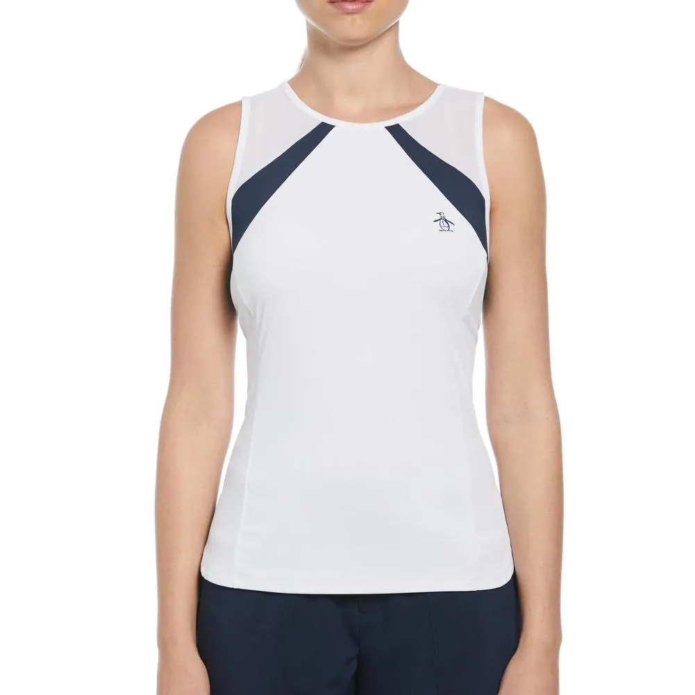 Women's Scoop Collar Block Tennis Tank